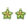 Handmade Glass Seed Beaded & Synthetic Dyed Imperial Jasper Beads Pendants PALLOY-MZ00752-04-1
