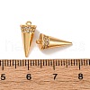 Brass Micro Pave Cubic Zirconia Pendants KK-K382-56G-3