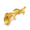 Rack Plating Alloy Flower Connector Charms FIND-C063-04G-2