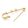 304 Stainless Steel Safety Pins Brooch Findings STAS-K252-11A-G-2