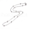 Non-Tarnish 304 Stainless Steel Cable Chain Necklaces NJEW-L159-08D-P-2