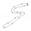 304 Stainless Steel Cable Chain Necklaces NJEW-L159-08D-P-2