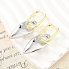 Horse Eye Brass Hoop Earrings for Women EJEW-U057-06D-04GP-3