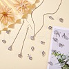 48Pcs 12 Style Alloy Cubic Zirconia Charms ZIRC-SZ0001-44-4