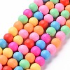 Handmade Polymer Clay Beads Strands CLAY-S092-15A-1