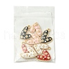 8Pcs 4 Colors Alloy Enamel Pendants ENAM-FS0001-63-6