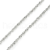 304 Stainless Steel Singapore Chains for Eyeglasses Chains AJEW-EH00403-01-4