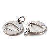 Non-Tarnish 304 Stainless Steel Charms STAS-D050-07P-06-3