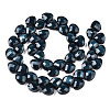 Opaque Solid Color Glass Beads Strands GLAA-N045-001-2