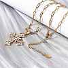 304 Stainless Steel Pendant Necklaces NJEW-H070-04G-3