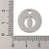 Non-Tarnish 304 Stainless Steel Pendants STAS-F233-M-P01-A-O-3