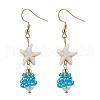 Shell Glass Dangle Earrings EJEW-MZ00424-04-2