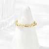 Brass Micro Pave Cubic Zirconia Cuff Rings RJEW-S400-13G-3