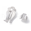 Non-Tarnish 316 Surgical Stainless Steel Clip-on Earring Findings STAS-L203-45P-1