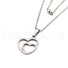 Stainless Steel Pendants Necklaces NJEW-U003-01F-P-1