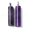 Natural Amethyst Pendants G-E603-02P-01-2