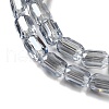 Electroplate Glass Beads Strands EGLA-D031-01-28-3
