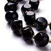 Natural Obsidian Beads Strands G-M367-08D-2