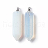 Opalite Double Terminated Pointed Pendants G-G926-01P-09-2