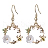 Alloy Enamel Dangle Earring EJEW-JE05954-1