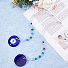 DICOSMETIC 2Pcs Blue Lampwork Evil Eye Car Hanging Ornament HJEW-DC0001-13-4
