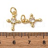 Brass Micro Pave Cubic Zirconia Pendants KK-P308-27G-3