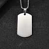 304 Stainless Steel Blank Pendant Necklaces NJEW-P329-04A-P-1