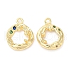 Brass with Cubic Zirconia Pendants KK-K333-51G-1