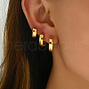 3 Pairs Vintage Smooth Brass Hoop Earring Sets MK3125-2-2