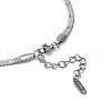 Non-Tarnish 304 Stainless Steel Herringbone Chain Necklace NJEW-D045-10P-3