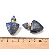 Natural Lapis Lazuli Perfume Bottle Pendants G-L623-10G-04-3