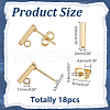 304 Stainless Steel Stud Earring Findings STAS-LP0001-17-2