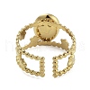 Oval Natural Rhodochrosite Finger Rings RJEW-N046-05A-G-2