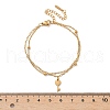 304 Stainless Steel Key Charm Chain Bracelets BJEW-M097-01B-G-5