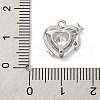 Brass Micro Pave Cubic Zirconia Pendants KK-U042-20P-3