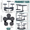 5-Slot Acrylic Jewelry Display Riser Stands ODIS-WH0061-71-2