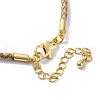 Polyester Cord Braided Bracelet Makings MAK-Z003-01G-27-3