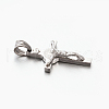 Tarnish Resistant Easter Theme Hot Unisex 201 Stainless Steel Crucifix Cross Pendants X-STAS-F010-24P-2