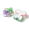 Gradient Color Translucent Resin Pendants RESI-P039-02C-2