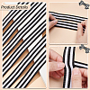 50 Yards Polyester Stripe Ribbons SRIB-WH0011-157C-4