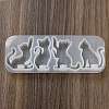 Cat Shape Pendant DIY Silicone Mold DIY-K067-02C-2