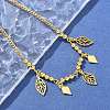 Brass Charm Bracelets BJEW-U020-07G-2