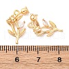Brass Rhinestone Pendants KK-E793-15G-3