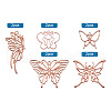 Mega Pet Alloy Pendants PALLOY-MP0001-01RG-3