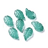 Baking Paint Imitation Jade Glass Pendants EGLA-M027-01B-01-1