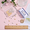 CREATCABIN 60Pcs 2 Colors Brass Beads KK-CN0002-95-3