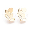 Brass Ear Stud Findings X-KK-T027-64G-2