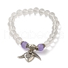 Glass Beaded Stretch Bracelets BJEW-D332-01A-1
