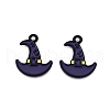 Halloween Theme Spray Painted Alloy Enamel Pendants ENAM-T020-09L-2