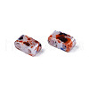 2-Hole Opaque Glass Seed Beads SEED-N004-002-A04-3